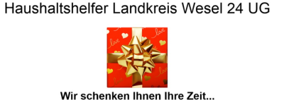 Logo Haushaltshelfer Landkreis Wesel 24 Ug, Haushaltshilfe , Putzen, Reinigen, helfen bei Erledigungen.